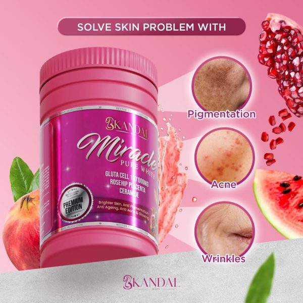NEW SKANDAL MIRACLE PURE WHITE GLUTA CELL 100’000MG